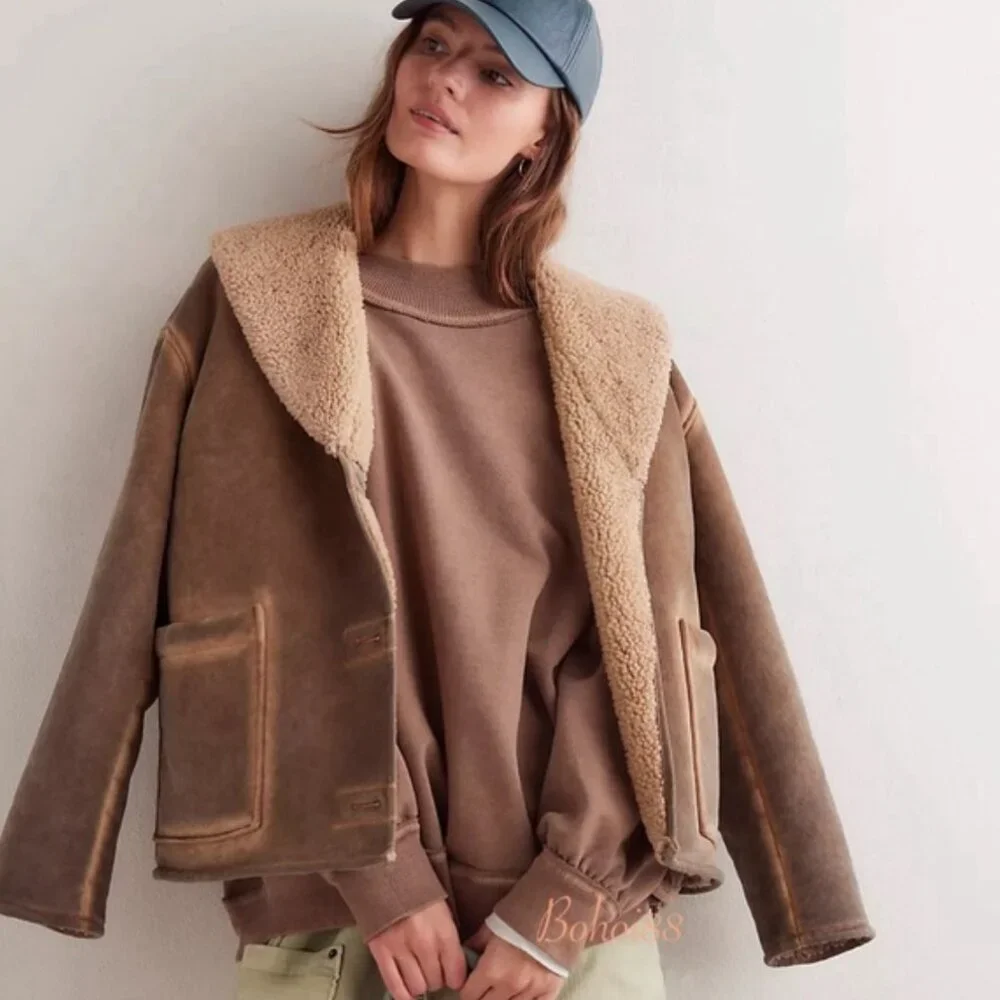 NEW Free People We The Free Cammy Vegan Jacket - Picture 3 of 3